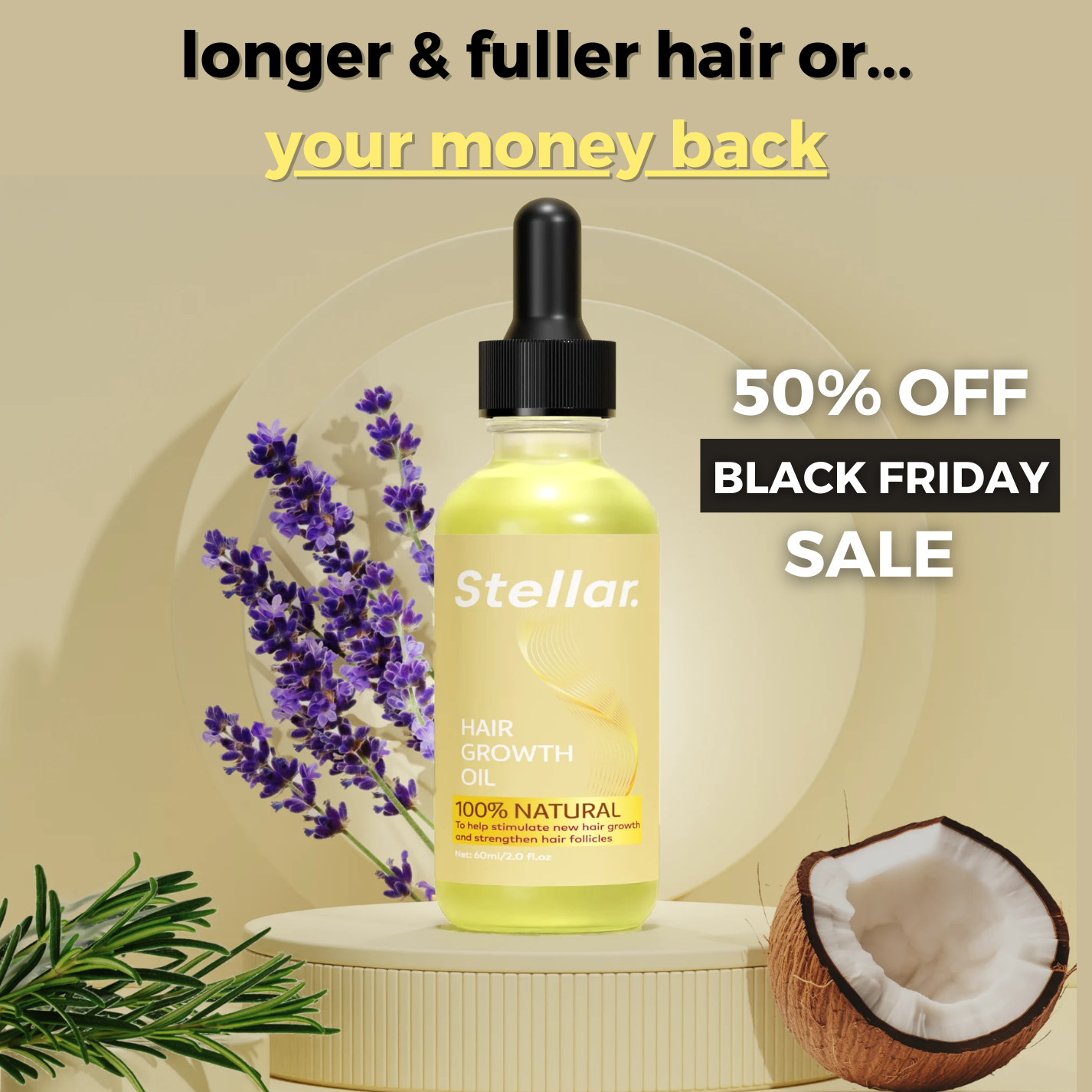 Stellar Organic Hair Growth Oil